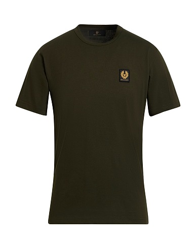 BELSTAFF Basic T-Shirt Dark green 100% Cotton
