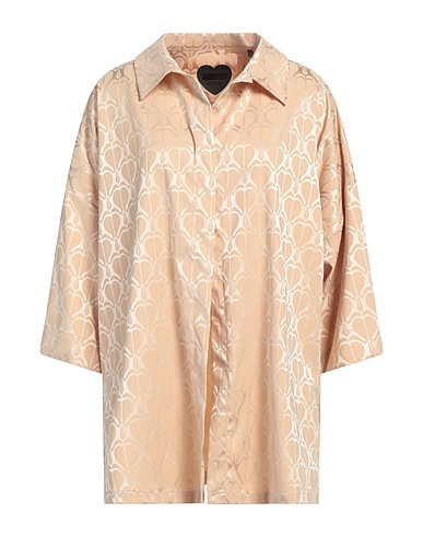 RRD Solid colour shirts & blouses Beige 92% Polyester, 8% Elastane