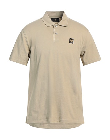 BELSTAFF Polo shirt Khaki 96% Cotton, 4% Elastane