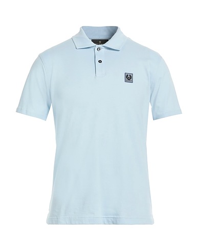 BELSTAFF Polo shirt Sky blue 96% Cotton, 4% Elastane