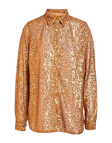SIYU Shirts Gold 100% Polyester
