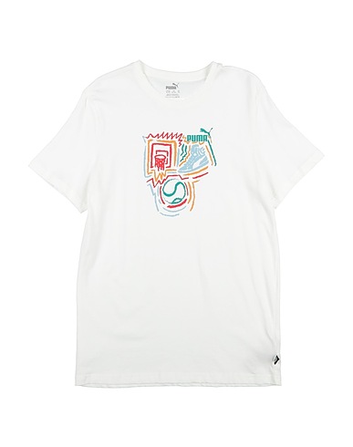 PUMA T-shirt GRAPHICS Year of Sports Tee B
 White 100% Cotton, Polyester