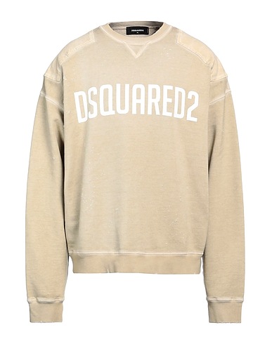 DSQUARED2 Sweatshirt Beige 100% Cotton, Elastane