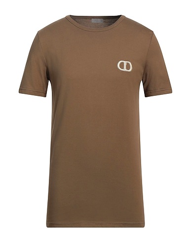 DIOR HOMME T-shirt Khaki 100% Cotone