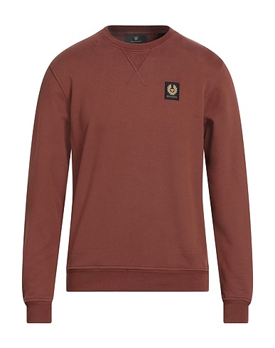 BELSTAFF Sweatshirt Brown 100% Cotton, Elastane
