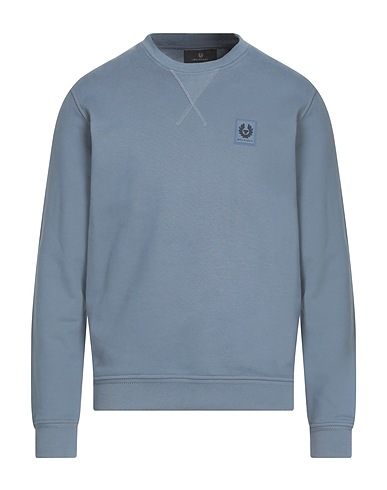 BELSTAFF Sweatshirt Slate blue 100% Cotton, Elastane