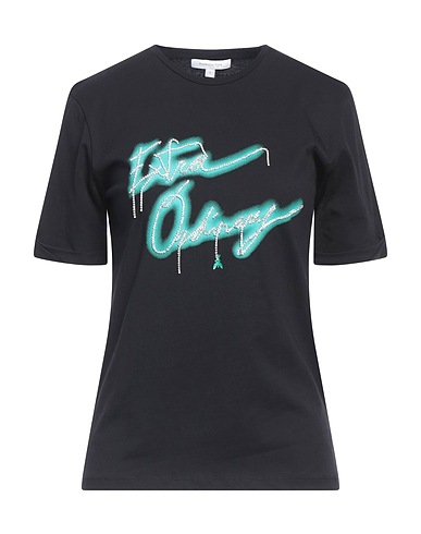 PATRIZIA PEPE T-shirt Black 100% Cotton, Polyester