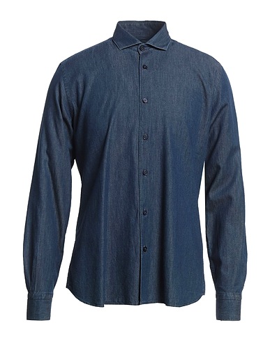 PETER HADLEY SPORT Denim shirt Blue 100% Cotton