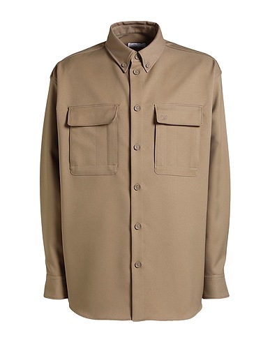 OFF-WHITE™ Solid colour shirt Beige 100% Polyester