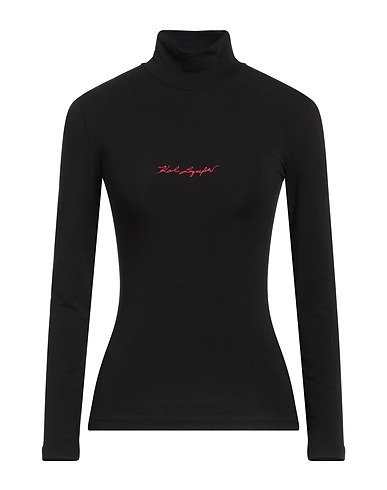 KARL LAGERFELD T-shirt Black 94% Cotton, 6% Elastane