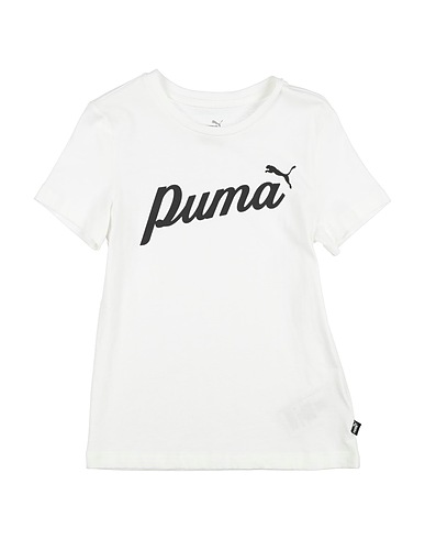 PUMA T-shirt ESS+ Script Tee G  White 100% Cotton