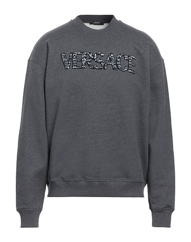 VERSACE Sweatshirt Grey 100% Cotton, Polyester