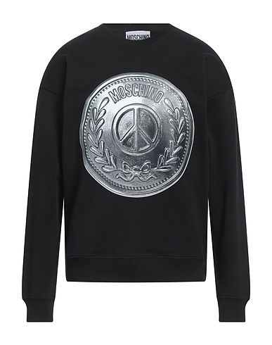 MOSCHINO Sweatshirt Schwarz 100% Baumwolle