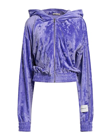 HINNOMINATE Hooded track jacket  Purple 92% Polyester, 8% Elastane