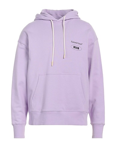 MSGM Hooded track jacket  Lilac 100% Organic cotton