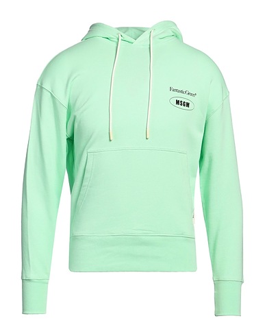 MSGM Felpa Verde chiaro 100% Cotone organico