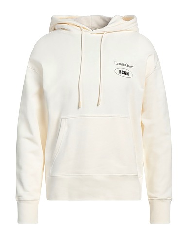 MSGM Hooded sweatshirt Off white 100% Organic cotton