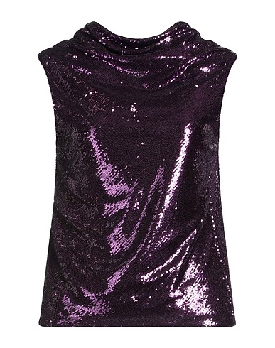 PHILOSOPHY di LORENZO SERAFINI Top Purple 85% Polyester, 15% Polyamide