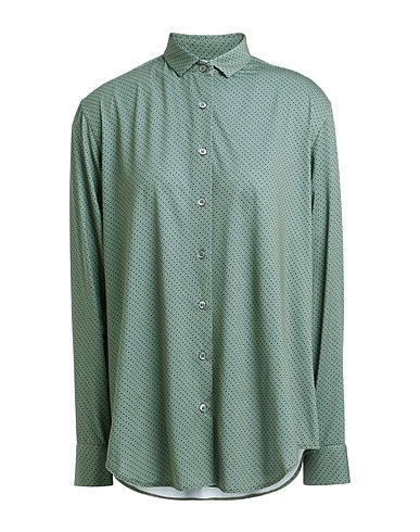 CALIBAN Hemden und Blusen mit Muster Grün 86% Polyester, 14% Elastan