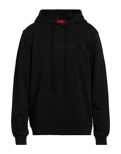 LIU •JO MAN Hoodie Schwarz 100% Baumwolle