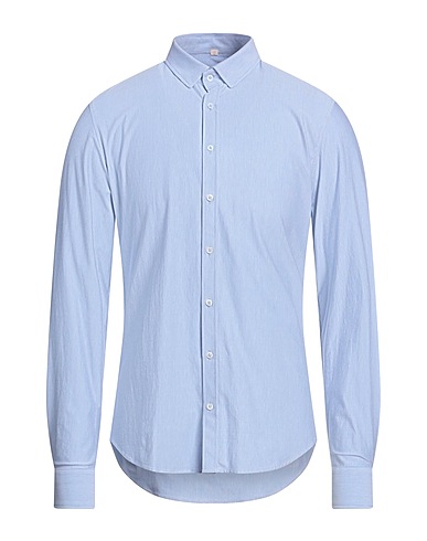 Q1 Striped shirt Blue 52% Cotton, 44% Polyamide, 4% Elastane