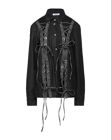 JULFER Patterned shirts & blouses Charcoal 100% Wool