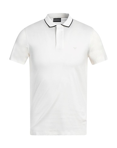 EMPORIO ARMANI Polo Off white 70% Lyocell, 30% Cotone