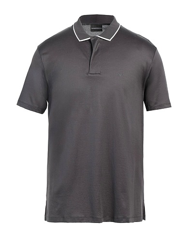 EMPORIO ARMANI Polo Antracite 70% Lyocell, 30% Cotone