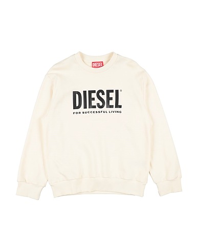 DIESEL Sweatshirt Cream 100% Cotton, Elastane