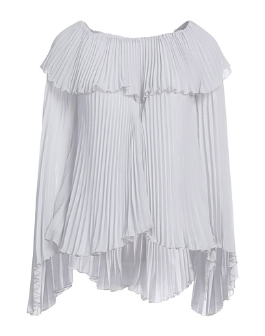 BLUMARINE Top Light grey 100% Polyester