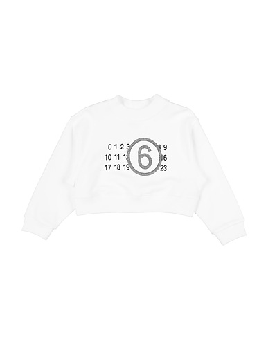 MM6 MAISON MARGIELA Felpa Bianco 100% Cotone, Vetro