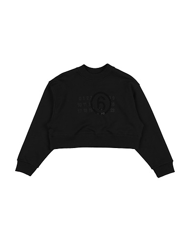 MM6 MAISON MARGIELA Sweatshirt Black 100% Cotton, Glass