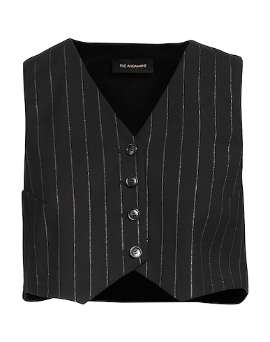 THE ANDAMANE Vest Black 56% Polyester, 41% Viscose, 3% Elastane