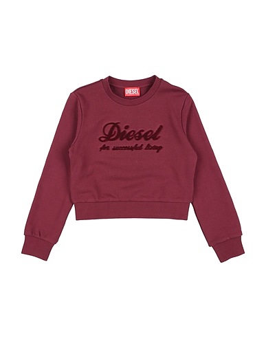 DIESEL Sweatshirt Burgundy 100% Cotton, Elastane