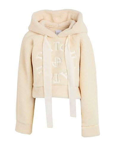 PATOU Hooded track jacket  Ivory 82% Polyester, 18% Cotton