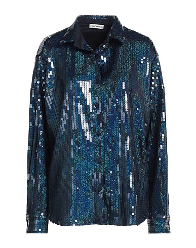NEW ARRIVALS Patterned shirts & blouses Midnight blue 100% PES - Polyethersulfone