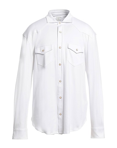 ELEVENTY Camicia tinta unita Bianco 100% Cotone