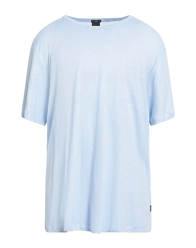 BOSS Basic T-Shirt Sky blue 100% Linen