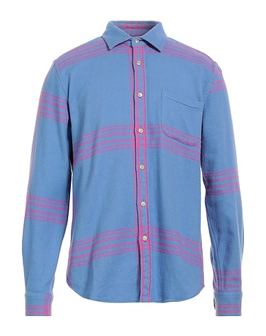 PORTUGUESE FLANNEL Checked shirt Lilac 100% Cotton