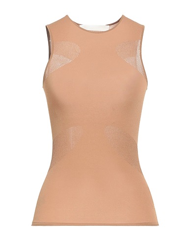 DION LEE Top Cammello 88% Viscosa, 12% Poliestere