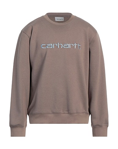 CARHARTT Sweatshirt Taupe 58% Cotton, 42% Polyester, Elastane