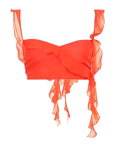 THE ANDAMANE Silk top Orange 100% Silk
