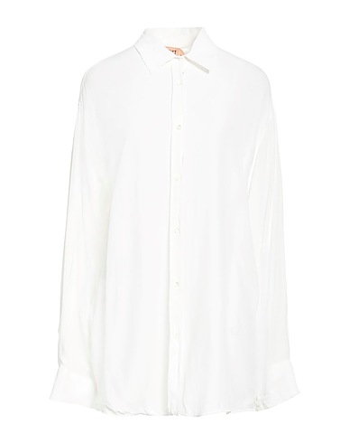 N°21 Solid colour shirts & blouses Off white 69% Acetate, 31% Silk