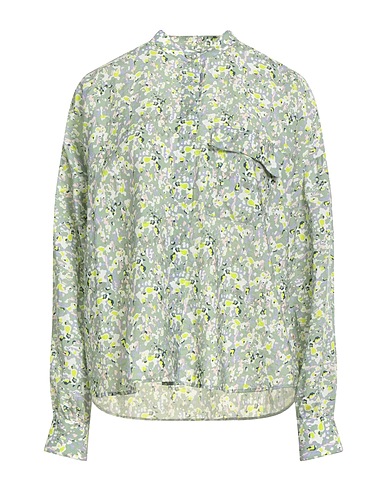 BOSS Patterned shirts & blouses Sage green 83% Lyocell, 17% Polyamide