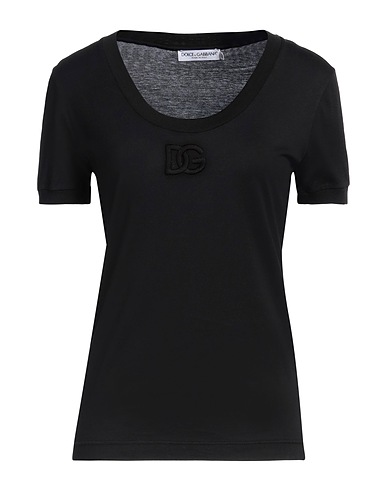 DOLCE&GABBANA Basic T-Shirt Black 100% Cotton