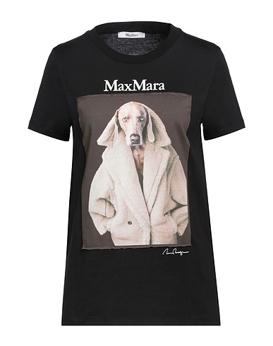 MAX MARA T-Shirt Schwarz 100% Baumwolle