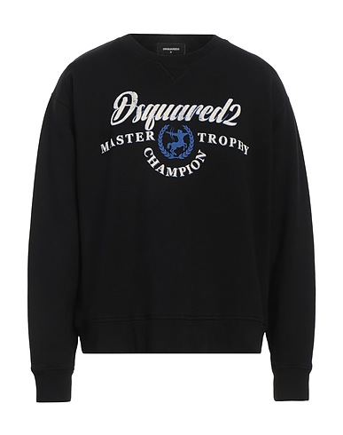 DSQUARED2 Sweatshirt Black 100% Cotton, Elastane