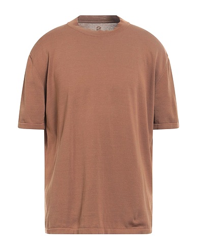 SALVATORE SANTORO T-shirt Brown 100% Cotton