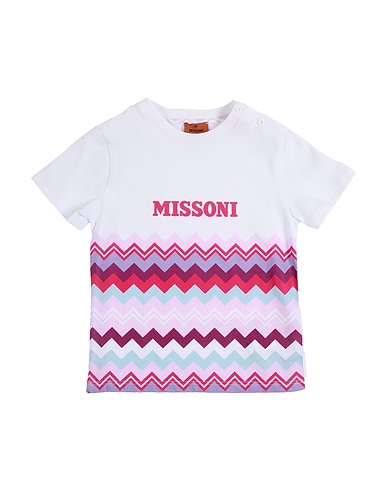 MISSONI KIDS 티셔츠 화이트 100% 코튼
