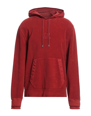 C.P. COMPANY Hooded sweatshirt Brick 100% Cotton